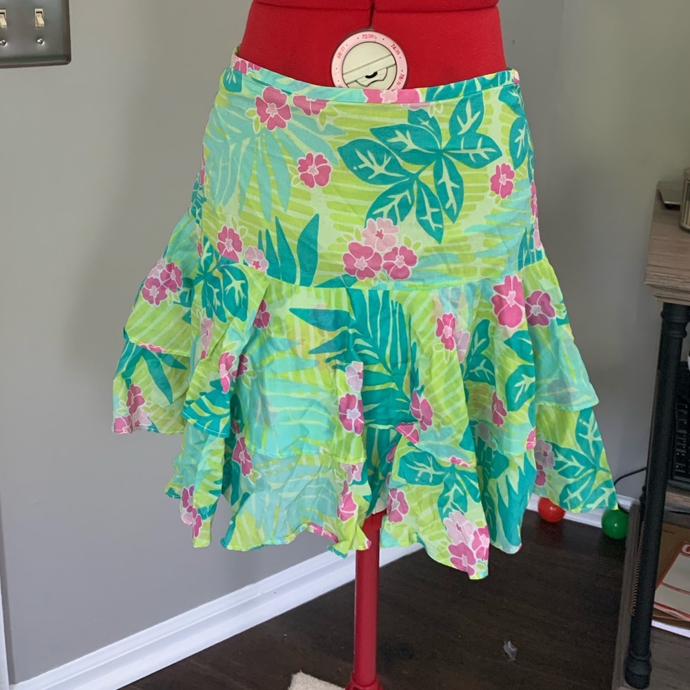 Lilly Pulitzer palm skirt